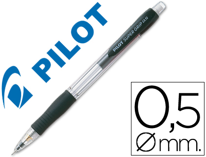 Portaminas Pilot Super Grip 0,5mm. negro